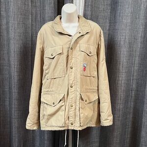 Vintage Fjallraven Beige Military Field Jacket
